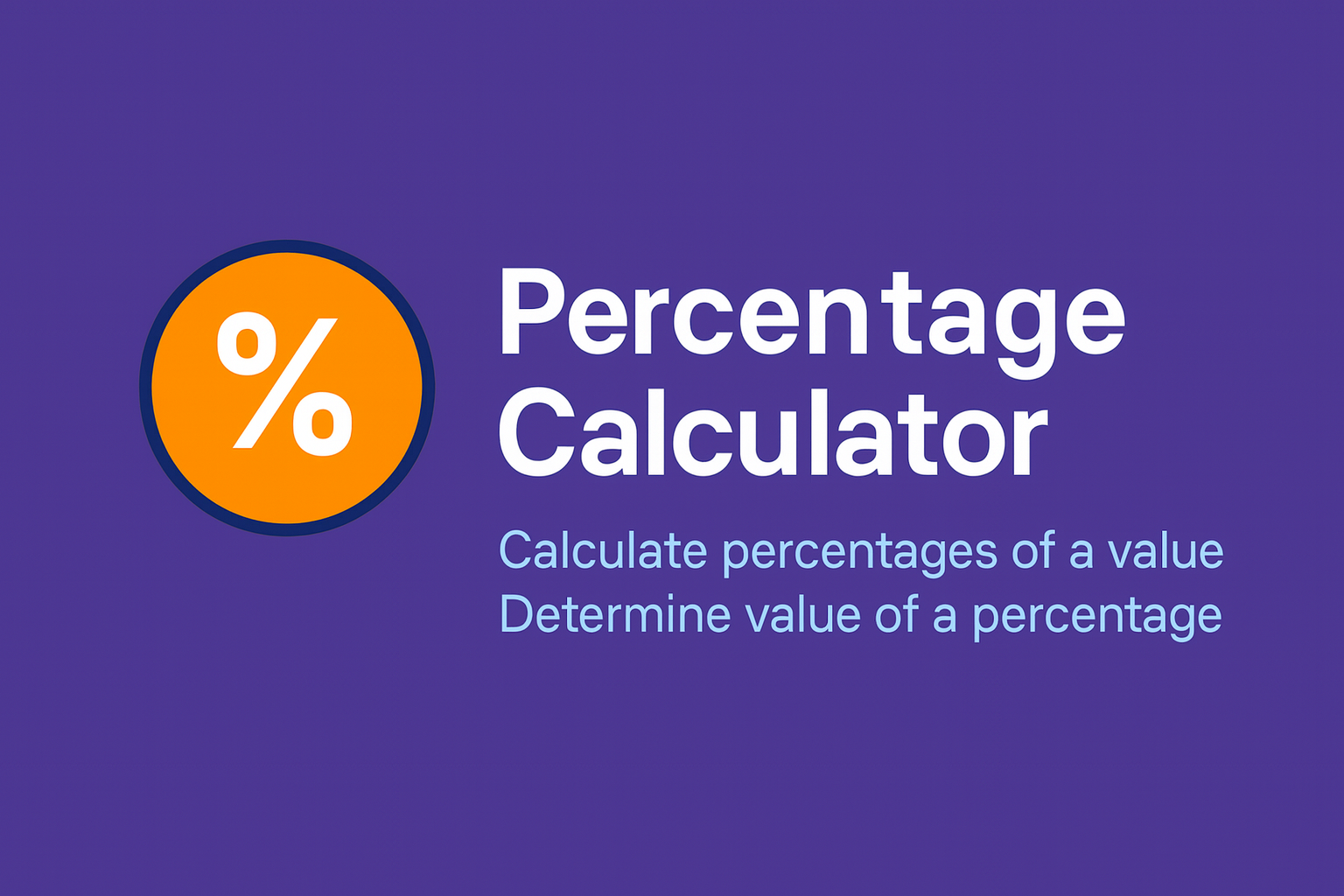 Percentage Calculator