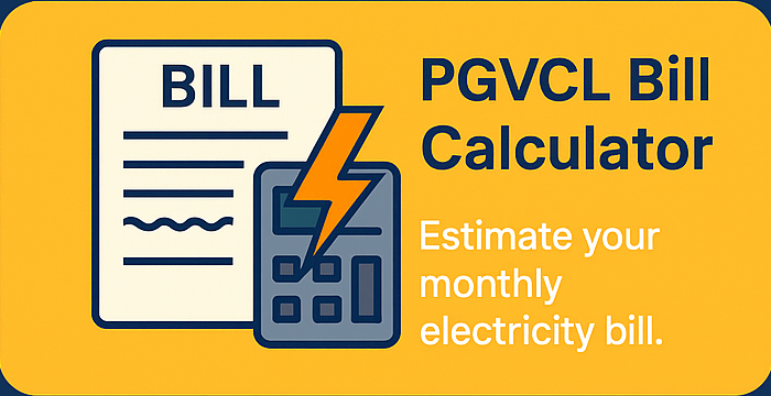 PGVCL Bill Calculator